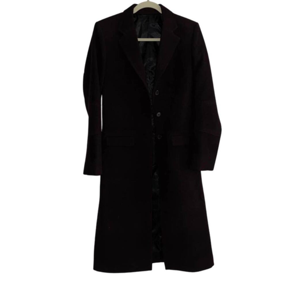 ELEGANCE INTERNATIONAL DEEP PURPLE LONG COAT